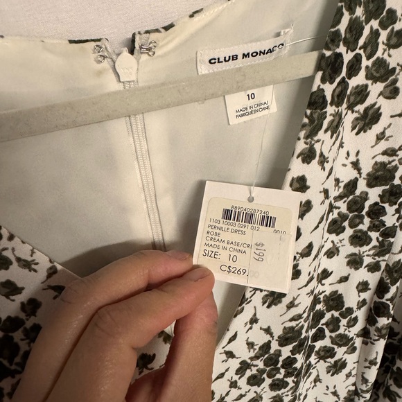 074 CLUB MONACO Pernille Cold Shoulder Floral Dress 10 new - Picture 12 of 12